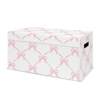 Ballerina and Ballet Bows Storage Fabric Toy Box by Sweet Jojo Designs