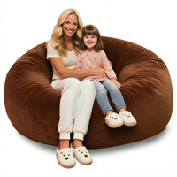 Dobbs Large Velvet Bean Bag Chair by Latitude Run