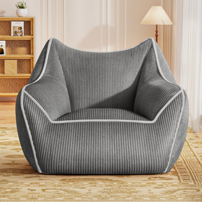 Giant Bean Bag Chair for Kids, Sponge-Filled, Supports Up to 550 lbs for Adults