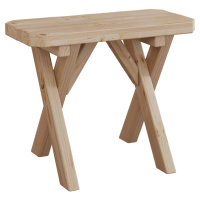 Amish Made 3 Foot Spruce Crossleg Outdoor Dining Bench - Wooden Bench Handcrafted In The USA by August Grove