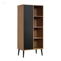 Compact Multifunctional Storage Cabinet With Adjustable Shelves, Contemporary Design For Living Room And Office Organization.