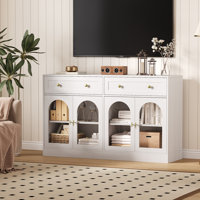 55in Modern Farmhouse Buffet Cabinet,Buffet Cabinet with 3 Drawers and 2 Door Cabinets, Versatile Console Table for Kitchen, Dining Room, or Living Ro by Ebern Designs