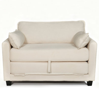 51" Wide Convertible Chair 2-In-1 Pull Out Sleeper Futon Chair Beds by Latitude Run