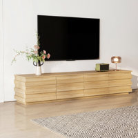 78.7" Wide Modern Media Console Cabinet With 4 Drawers by George Oliver