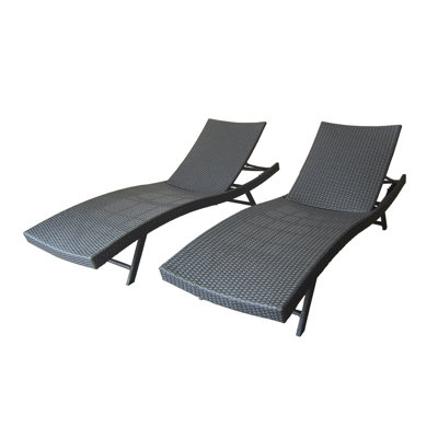 Kauai Wicker Chaise Set Of 2