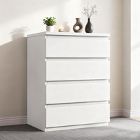 4-Drawer Vertical Dresser: Space-Saving Storage Cabinet For Home by Ebern Designs