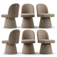 Upholstered Swivel Dining Side Chair by Latitude Run