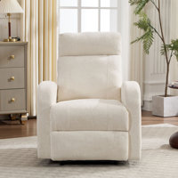 Contemporary Plush Upholstered Rocking Recliner by Latitude Run