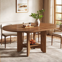59" Oval Dining Table,Seats 4-6 by Ebern Designs