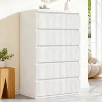 5-Drawer Vertical Storage Dresser: Space-Saving Organizer For Home by Wrought Studio