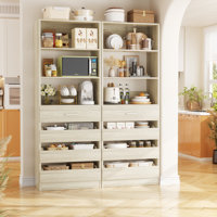 80" H Kitchen Pantry Cabinet With Drawers