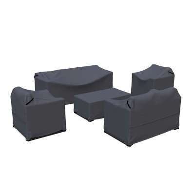 Brandtley Aluminum Conversation Set Group Seating Patio Furniture Covers by Latitude Run