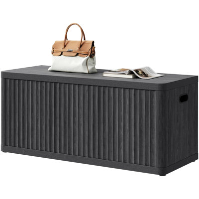 Cesiro 40.2"Modern Wood Bench, Multi-Functional With Hidden Storage by Hokku Designs