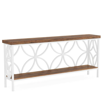 Stylish Nordic Style 2-Tier Coffee Sofa Console Table | Gift Idea by August Grove