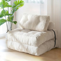 Folding Sofa Bed, Convertible Sleeper Chair With Pilow Foldable Matress With Back Support, Portable Fold Out Chair Bed Comfy Floor Sofa Lounge For Liv