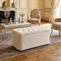 Charleroi 40"Wide Rectangle Upholstered Storage Ottoman Bench by Red Barrel Studio