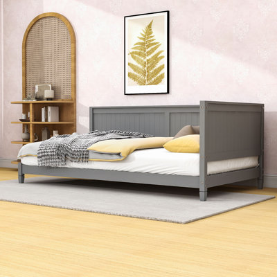 Twin Size Wood Daybed with Slats and Legs