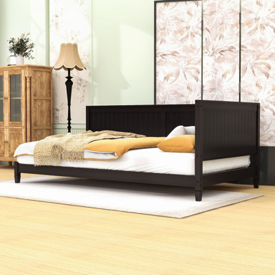 Twin Size Wood Daybed with Slats and Legs by Lark Manor