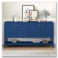 Wood Storage Console Table with Cabinet by Latitude Run