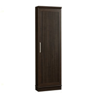 Engineered Wood Contemporary Corner Storage Cabinet With 5 Shelves, Brown by Latitude Run