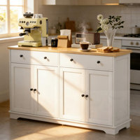 Sideboard With Storage Drawers And Adjustable Shelves by August Grove