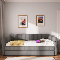 Upholstered Daybed With Usb And Trundle by Red Barrel Studio