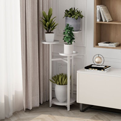 Plant Shelving Multi-Layer Flower Pot Holder Corner Metal Flower Pot Stands Heavy Duty Plant Shelf for Patio Garden Balcony Living Room Bedroom by Latitude Run