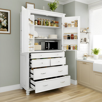 77.3“ H Kitchen Pantry With Multi Storage Space by Latitude Run