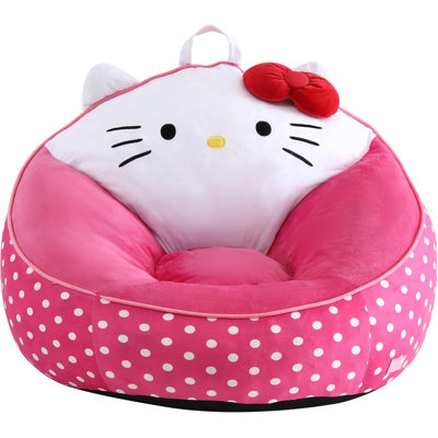 Sanrio Hello Kitty Kids Foam Filled Bean Bag Chair, Decorative Lounge Chair for Kids by Wrought Studio