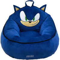 Sega Sonic the Hedgehog Kids Foam Filled Bean Bag Chair, Decorative Lounge Chair for Kids by Wrought Studio
