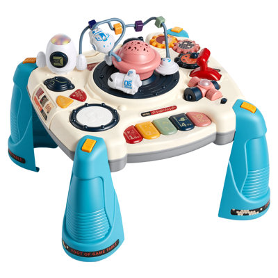 Baby Spacecraft Musical Table Toys for 1-3 Years Old, Learning Activity Desk with Space Theme & Soft-glow Star Projector & 60+ Sound Sources, Toddler by George Oliver