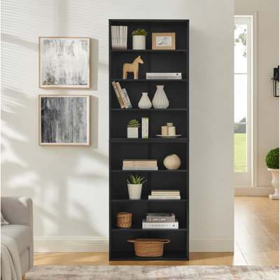 CD DVD Storage Cabinet, Bookcase, Adjustable Shelf 8-Layer Storage, Display Bookshelf, Home, Office, Multi-Functional Double-Layer Bookcase, Can Be Di by Latitude Run