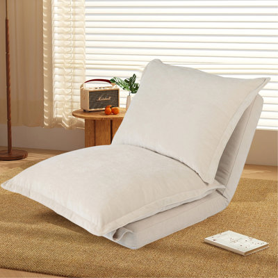 Convertible Flip Chair: Floor Sofabed With Adjustable Backrest Andpillows by Wrought Studio