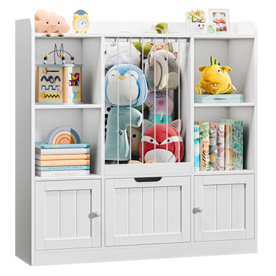 Toy Storage Organizer Toddler Stuffed Animal Zoo by Gracie Oaks