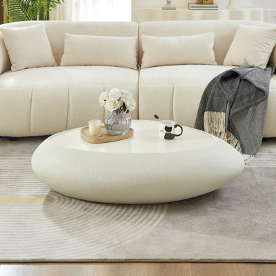 Fiberglass Free-Form Top Coffee Table by Latitude Run