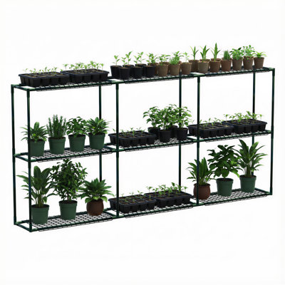 3-Tier 3-Layer Metal Garden Plant Stand by Arlmont & Co.
