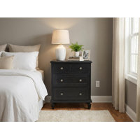 Vintage 4-Drawer Wood Dresser with Tapered Legs for Bedroom or Living Room by Latitude Run