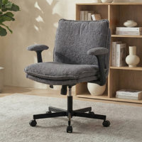 Criss Cross Office Chair with Lumbar Support & Flip-Up Armrests by Latitude Run