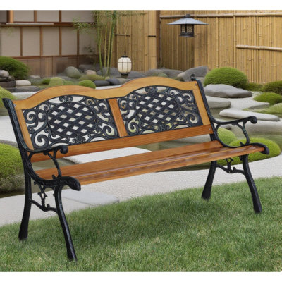 Outdoor Garden Bench, Park Patio Bench by Astoria Grand