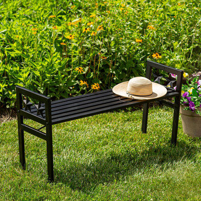 Metal Star Backless Bench by August Grove