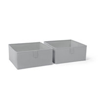 RiverRidge Kids 2pc Fabric Collapsible Storage Cube Organizers with Handles for Playroom Organization