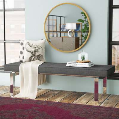Ceslie Upholstered Bench by Wade Logan