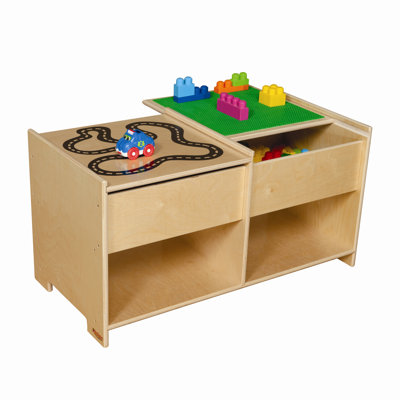 Build-N-Play Table with Race Track by Wood Designs