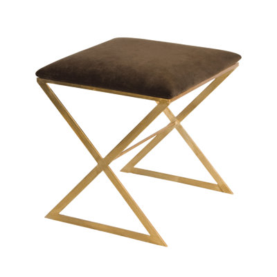 X Side Iron Vanity Stool by Worlds Away