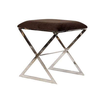 X Side Iron Vanity Stool by Worlds Away