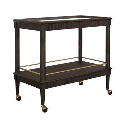 Dublin Solid Wood Bar Cart by Worlds Away
