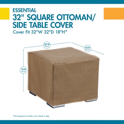 Square Patio Table Cover with 1 Year Warranty