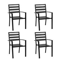 Patio Steel Stackable Dining Chair (Set Of 4) by Winado