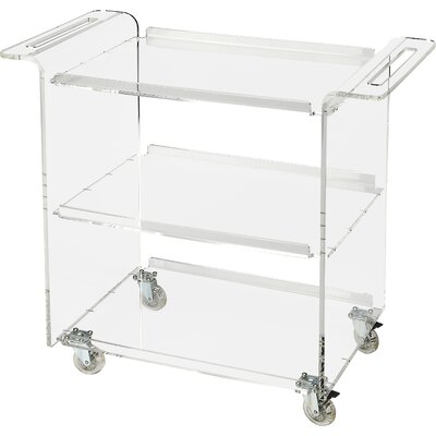 Challen Acrylic Trolley Bar Cart by Mercer41