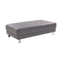 Plaza 56" Wide Tufted Rectangle Standard Ottoman by Glory Furniture